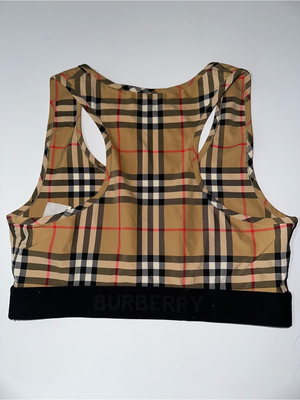 Burberry Check Sports Bra Top - Picture 2 of 7